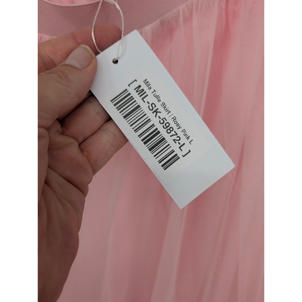 Baltic Born Mila Tulle Skirt L Pastel Pink Maxi Formal Party Balletcore Fairy - Picture 4 of 9